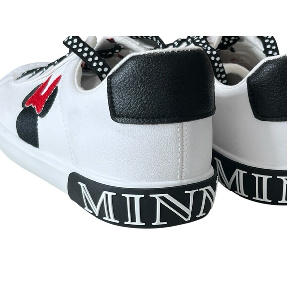 Ground Up Women's White Minnie Mouse Low-Top Court Sneakers Shoes Disney Size 8 - Picture 6 of 9